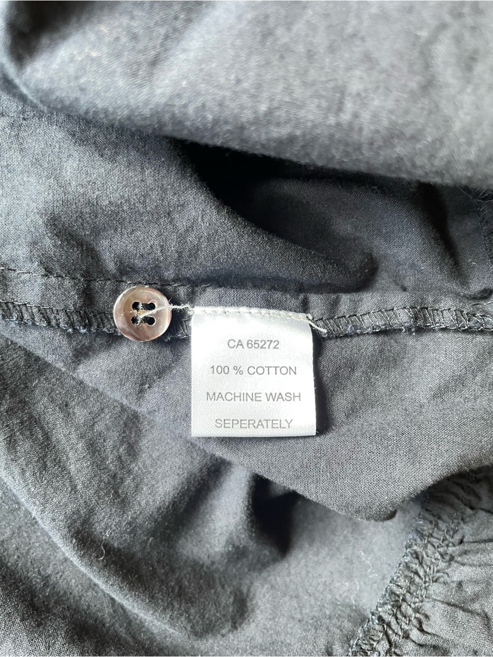 Heirloom Art Co. Kate Black Poplin Maxi Nightgown with Pintuck Front size S - Picture 11 of 16